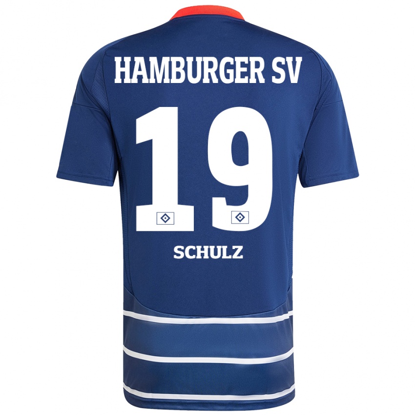 Homem Camisola Victoria Schulz #19 Azul Escuro Alternativa 2024/25 Camisa Brasil