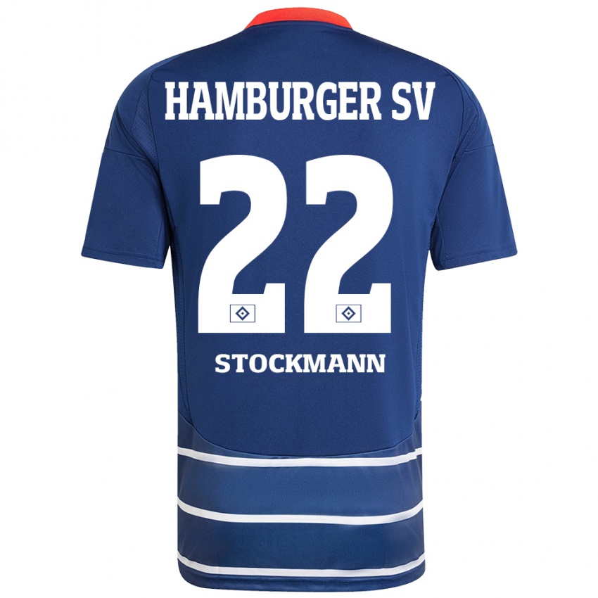 Homem Camisola Sarah Stöckmann #22 Azul Escuro Alternativa 2024/25 Camisa Brasil