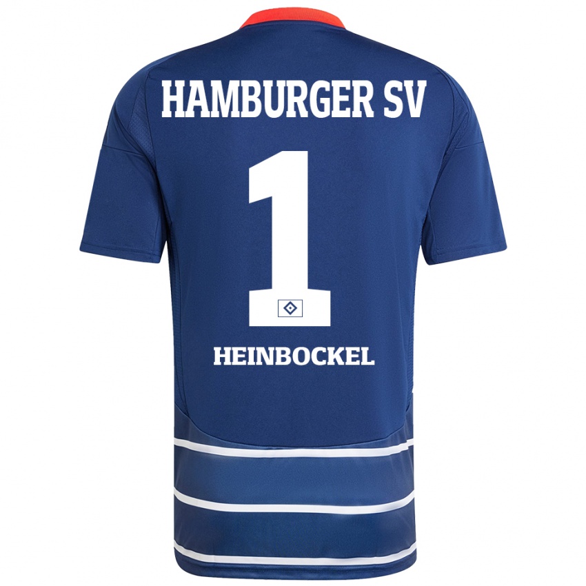 Homem Camisola Simon Heinbockel #1 Azul Escuro Alternativa 2024/25 Camisa Brasil