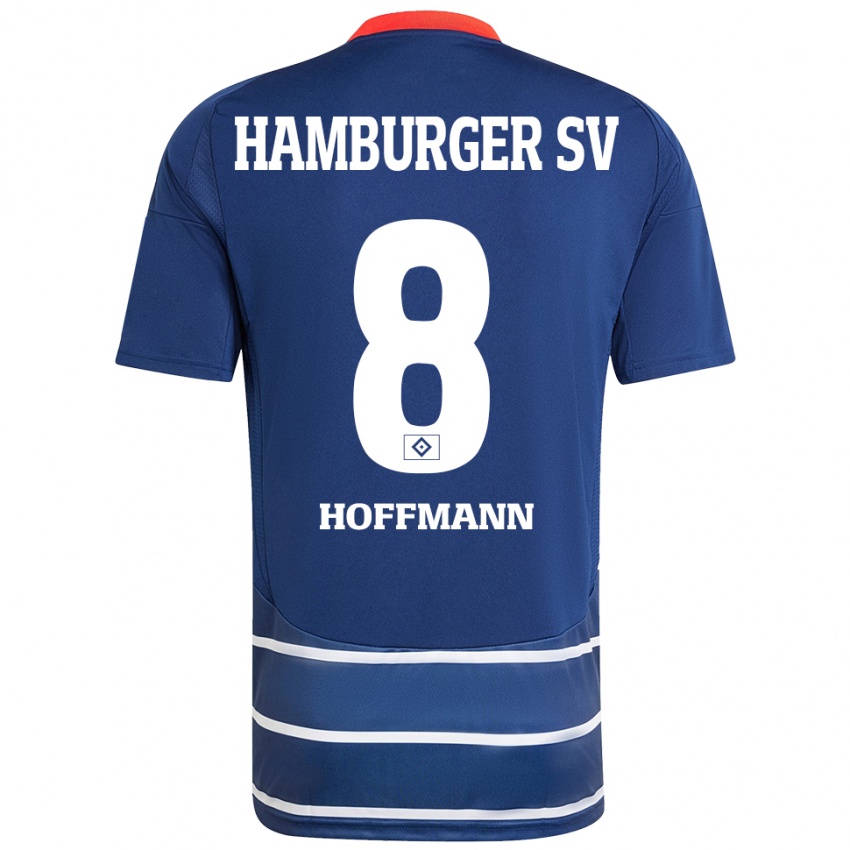 Homem Camisola Nick Hoffmann #8 Azul Escuro Alternativa 2024/25 Camisa Brasil