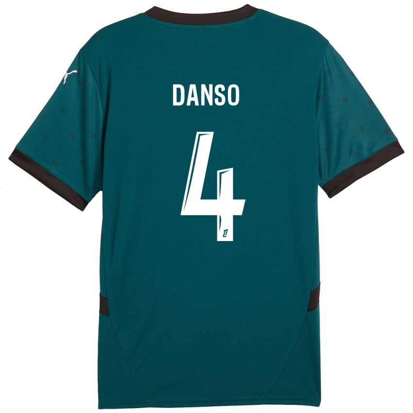 Homem Camisola Kevin Danso #4 Verde Escuro Alternativa 2024/25 Camisa Brasil