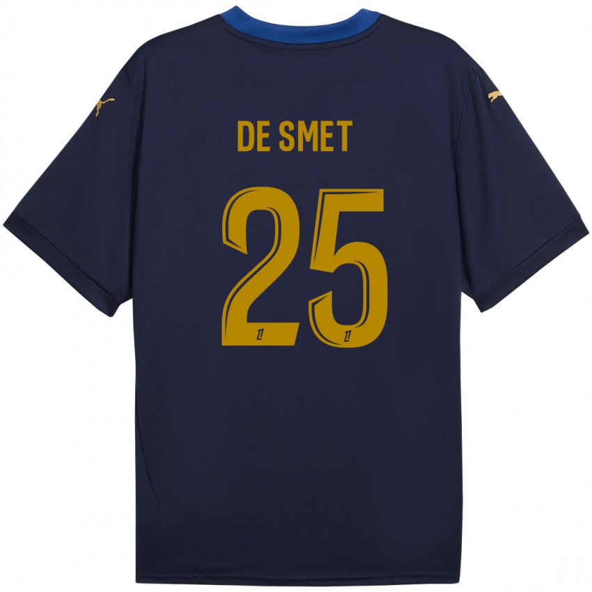 Homem Camisola Thibault De Smet #25 Ouro Da Marinha Alternativa 2024/25 Camisa Brasil