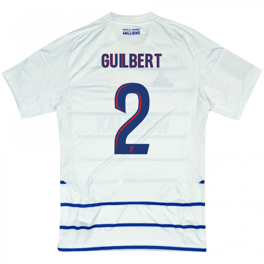 Homem Camisola Frédéric Guilbert #2 Azul Branco Alternativa 2024/25 Camisa Brasil