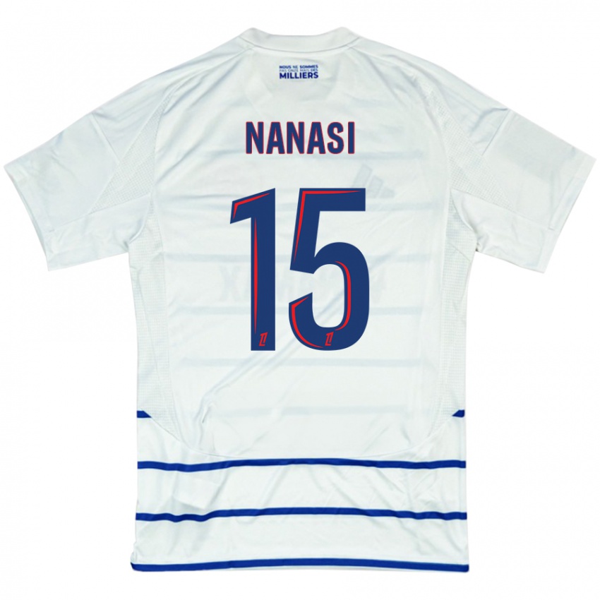 Homem Camisola Sebastian Nanasi #15 Azul Branco Alternativa 2024/25 Camisa Brasil