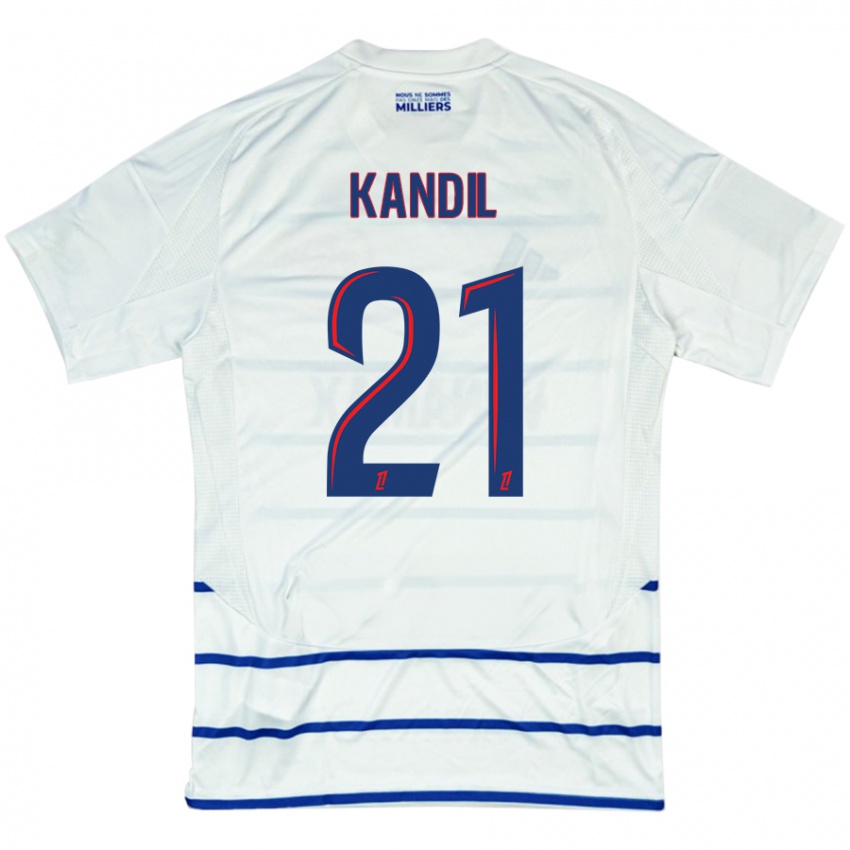 Homem Camisola Nordine Kandil #21 Azul Branco Alternativa 2024/25 Camisa Brasil