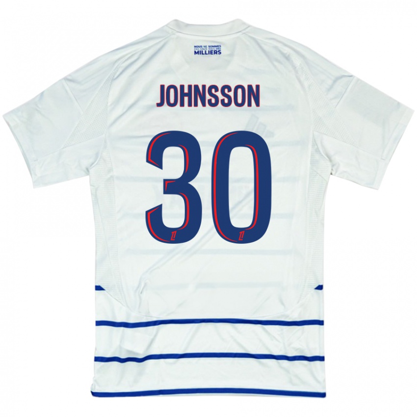 Homem Camisola Karl-Johan Johnsson #30 Azul Branco Alternativa 2024/25 Camisa Brasil