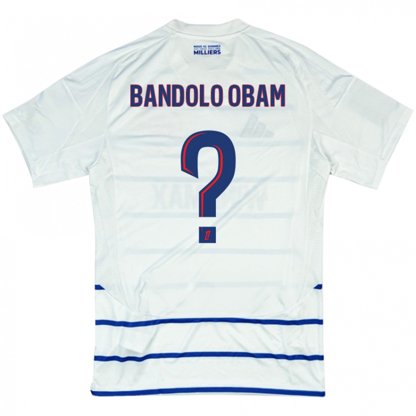 Homem Camisola Randy Bandolo Obam #0 Azul Branco Alternativa 2024/25 Camisa Brasil