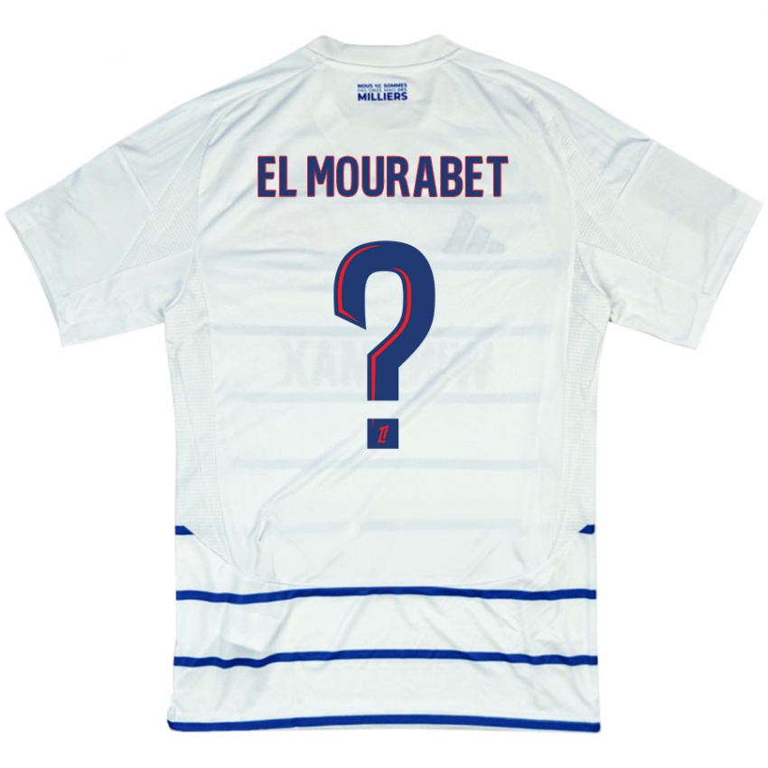 Homem Camisola Samir El Mourabet #0 Azul Branco Alternativa 2024/25 Camisa Brasil