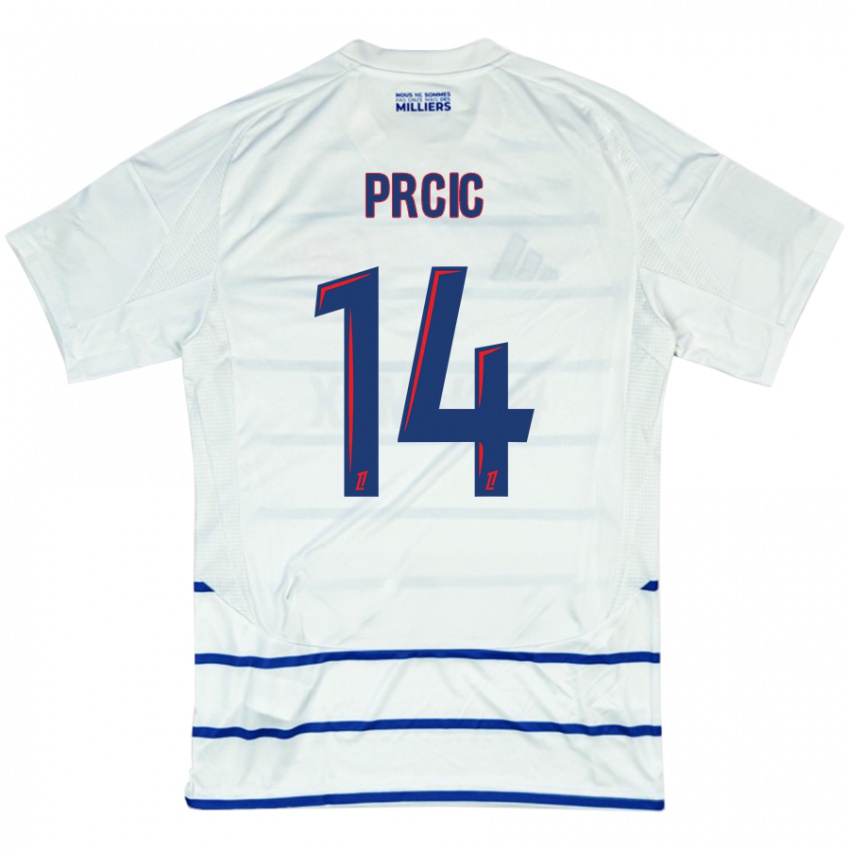 Homem Camisola Sanjin Prcic #14 Azul Branco Alternativa 2024/25 Camisa Brasil