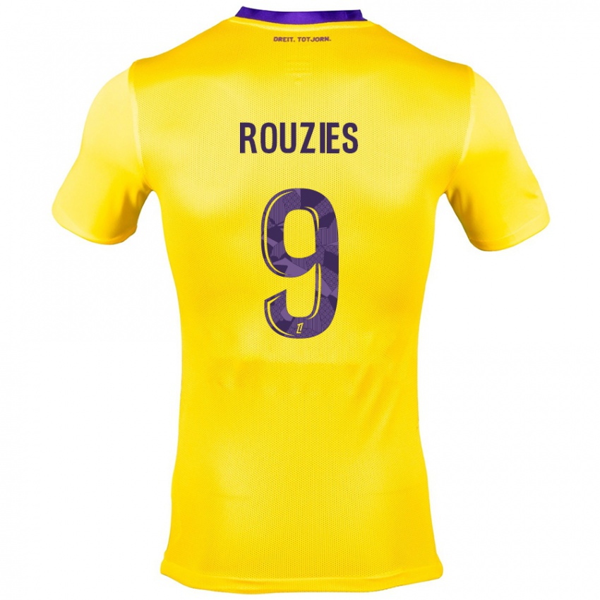 Homem Camisola Manon Rouzies #9 Roxo Amarelo Alternativa 2024/25 Camisa Brasil