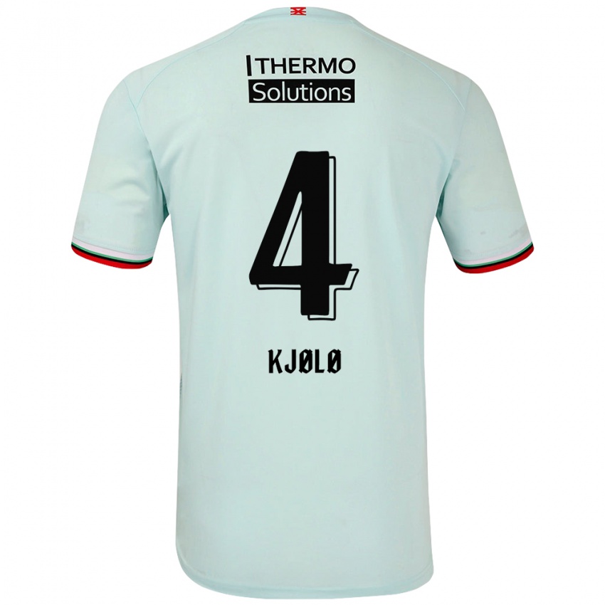 Homem Camisola Mathias Kjølø #4 Verde Claro Alternativa 2024/25 Camisa Brasil