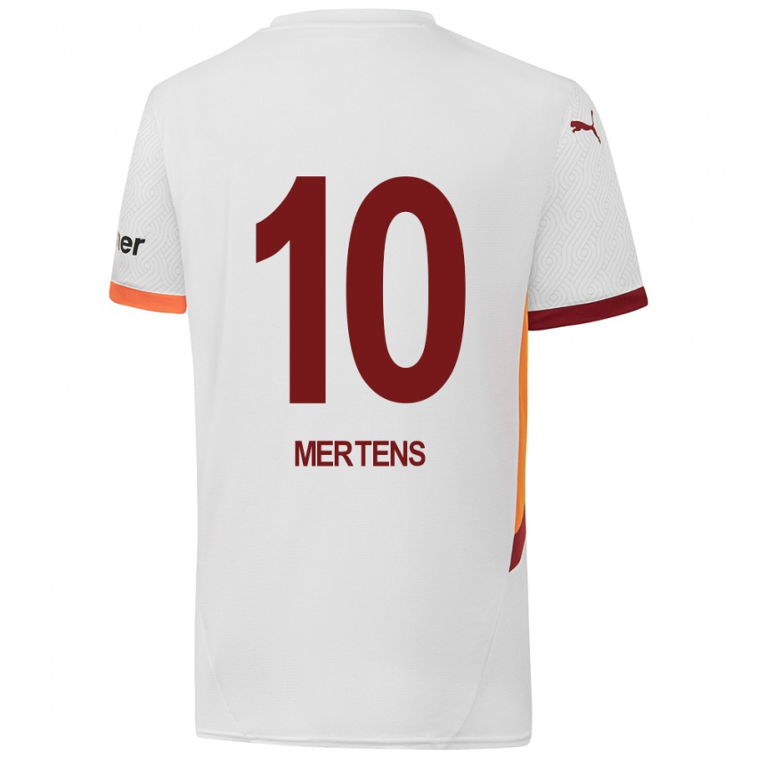 Homem Camisola Dries Mertens #10 Branco Amarelo Vermelho Alternativa 2024/25 Camisa Brasil