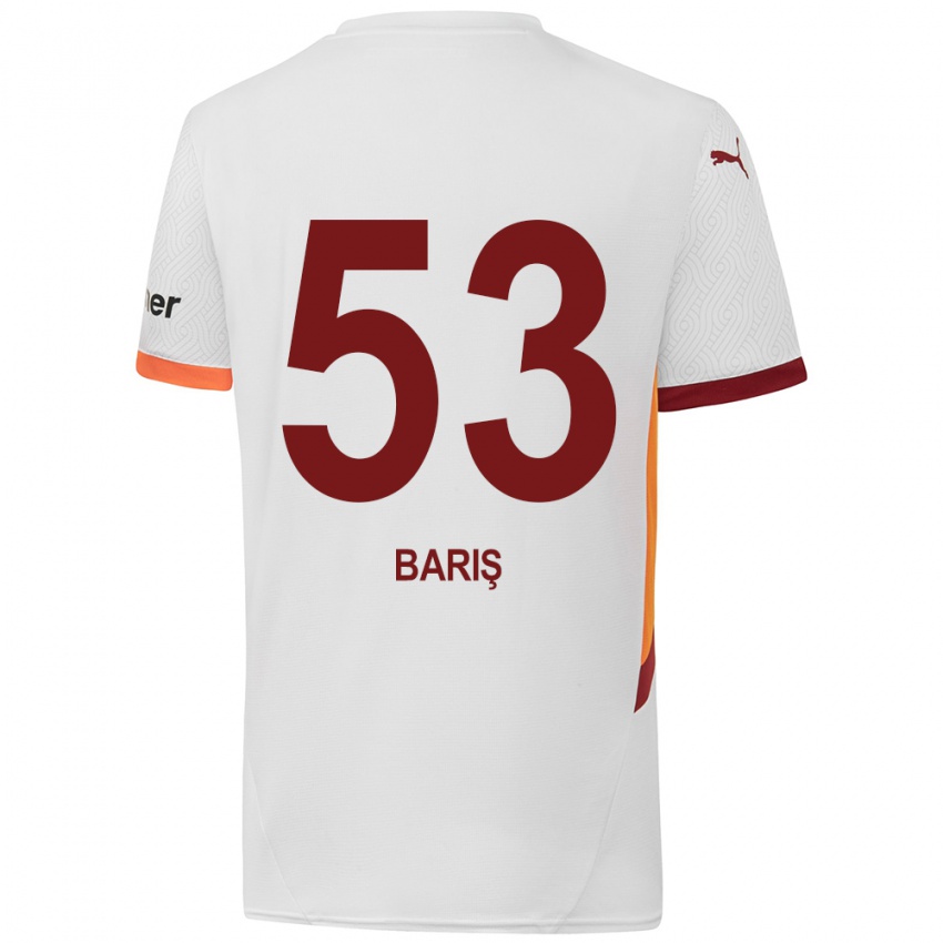 Homem Camisola Barış Alper Yılmaz #53 Branco Amarelo Vermelho Alternativa 2024/25 Camisa Brasil