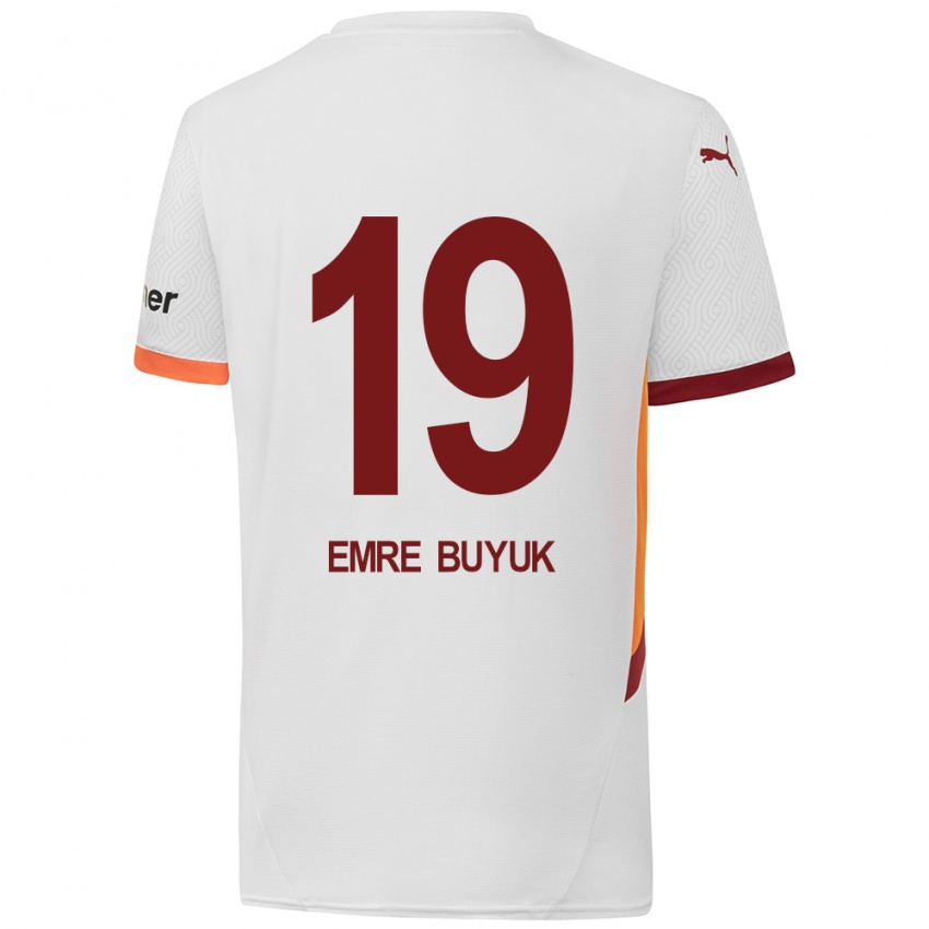 Homem Camisola Enes Emre Büyük #19 Branco Amarelo Vermelho Alternativa 2024/25 Camisa Brasil