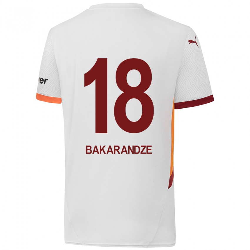 Homem Camisola Kristina Bakarandze #18 Branco Amarelo Vermelho Alternativa 2024/25 Camisa Brasil