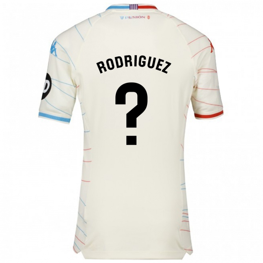 Homem Camisola Gabriel Rodríguez #0 Azul Vermelho Branco Alternativa 2024/25 Camisa Brasil