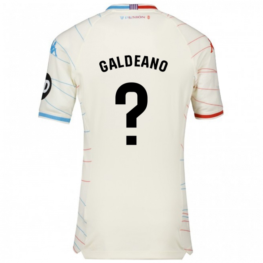 Homem Camisola Alejandro Galdeano #0 Azul Vermelho Branco Alternativa 2024/25 Camisa Brasil