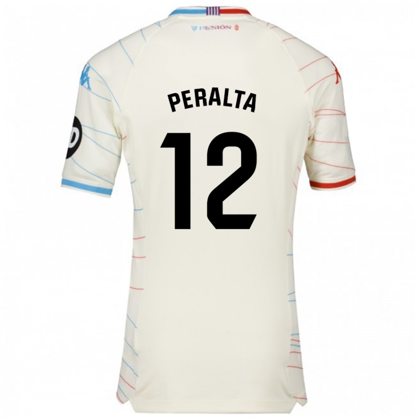 Homem Camisola Fernando Peralta #12 Azul Vermelho Branco Alternativa 2024/25 Camisa Brasil