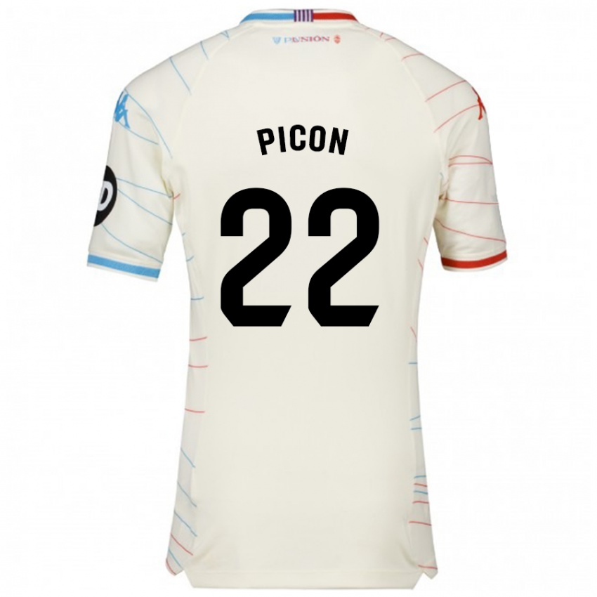 Homem Camisola Pablo Picón #22 Azul Vermelho Branco Alternativa 2024/25 Camisa Brasil