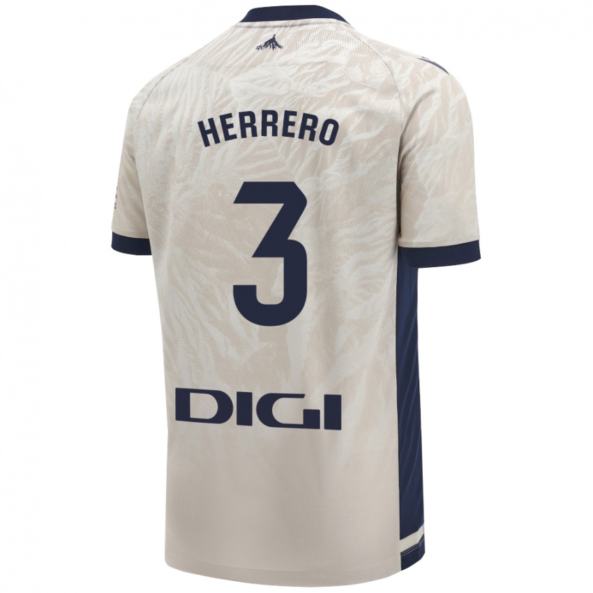 Homem Camisola Toni Herrero #3 Cinza Leve Alternativa 2024/25 Camisa Brasil