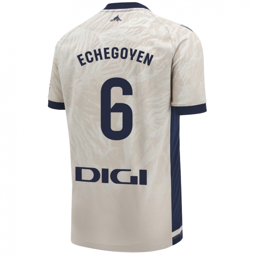 Homem Camisola Mauro Echegoyen #6 Cinza Leve Alternativa 2024/25 Camisa Brasil