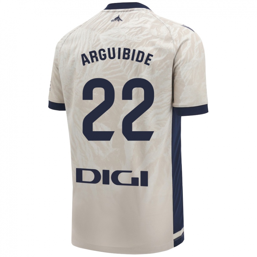 Homem Camisola Iñigo Arguibide #22 Cinza Leve Alternativa 2024/25 Camisa Brasil