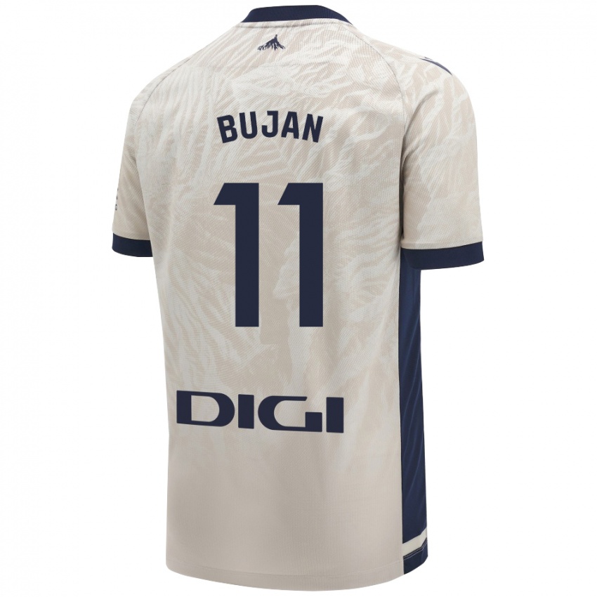 Homem Camisola Unai Buján #11 Cinza Leve Alternativa 2024/25 Camisa Brasil