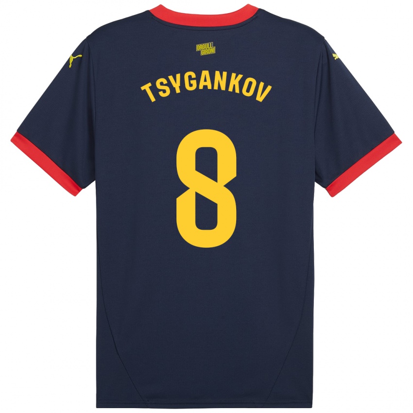 Homem Camisola Viktor Tsygankov #8 Vermelho Marinho Alternativa 2024/25 Camisa Brasil