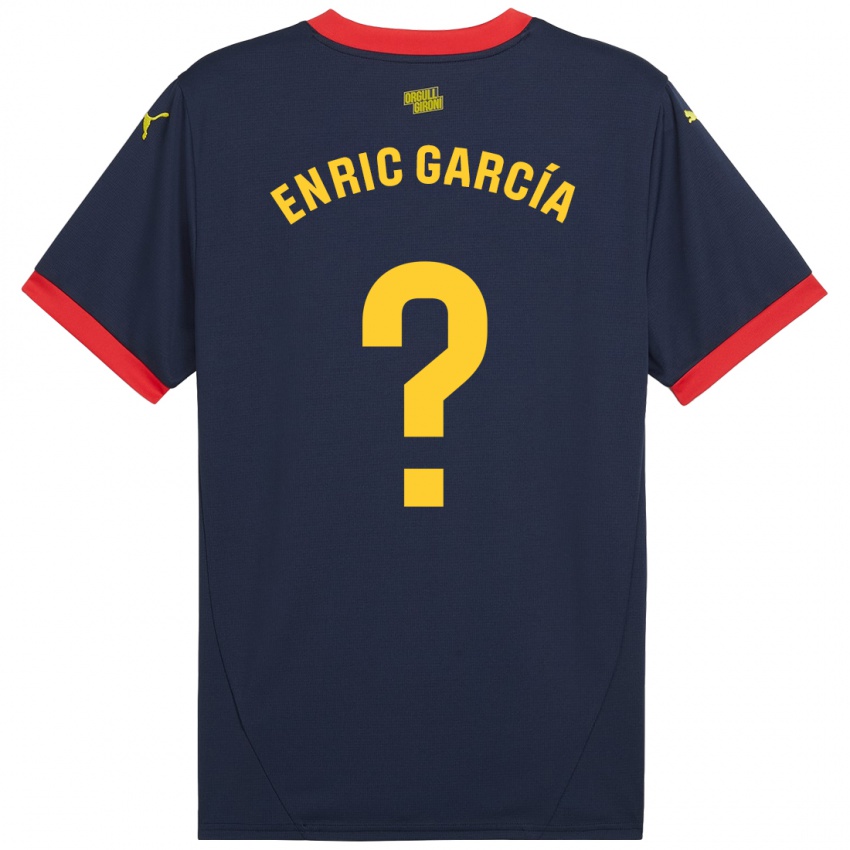 Homem Camisola Enric García #0 Vermelho Marinho Alternativa 2024/25 Camisa Brasil