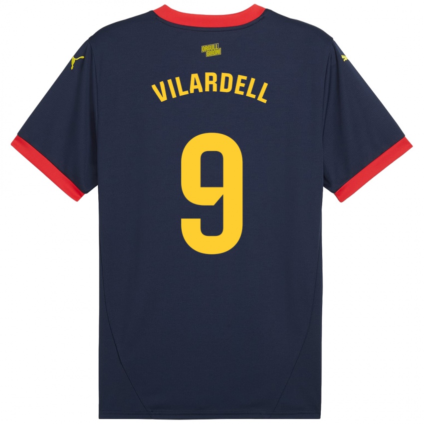 Homem Camisola Júlia Vilardell #9 Vermelho Marinho Alternativa 2024/25 Camisa Brasil