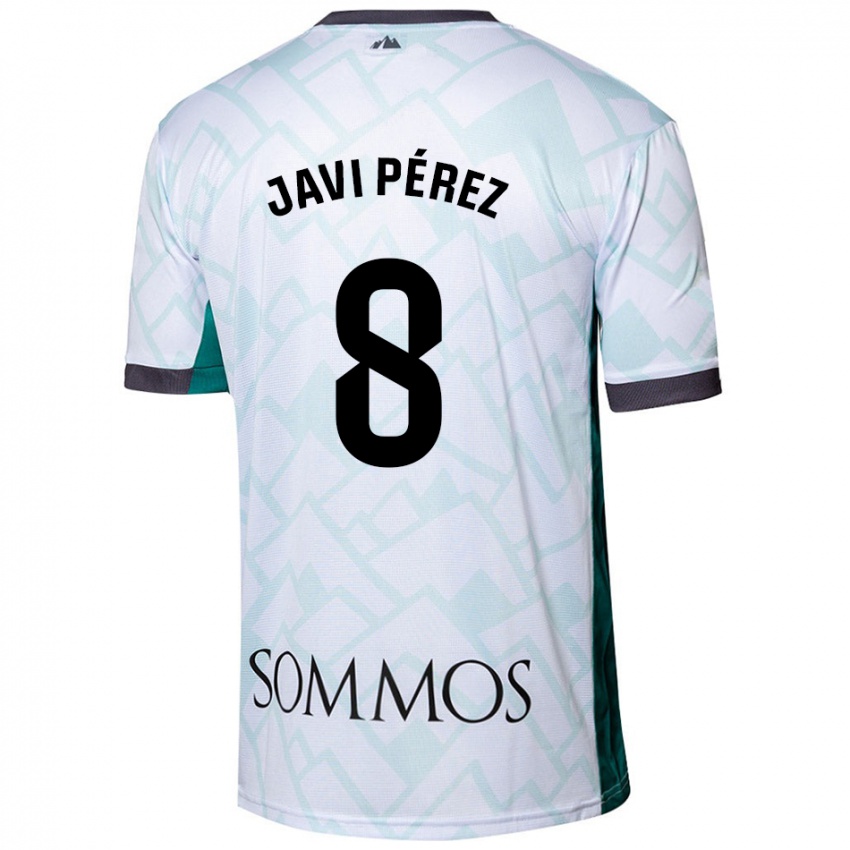 Homem Camisola Javi Pérez #8 Verde Branco Alternativa 2024/25 Camisa Brasil