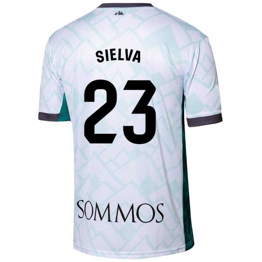 Homem Camisola Óscar Sielva #23 Verde Branco Alternativa 2024/25 Camisa Brasil