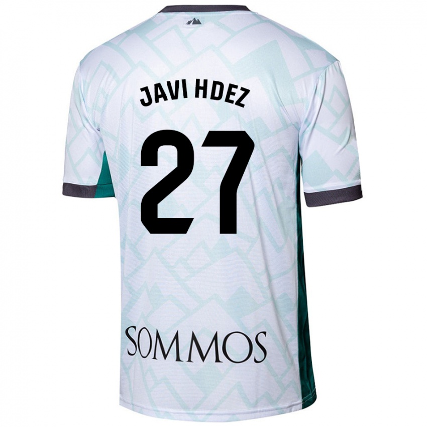 Homem Camisola Javi Hernández #27 Verde Branco Alternativa 2024/25 Camisa Brasil