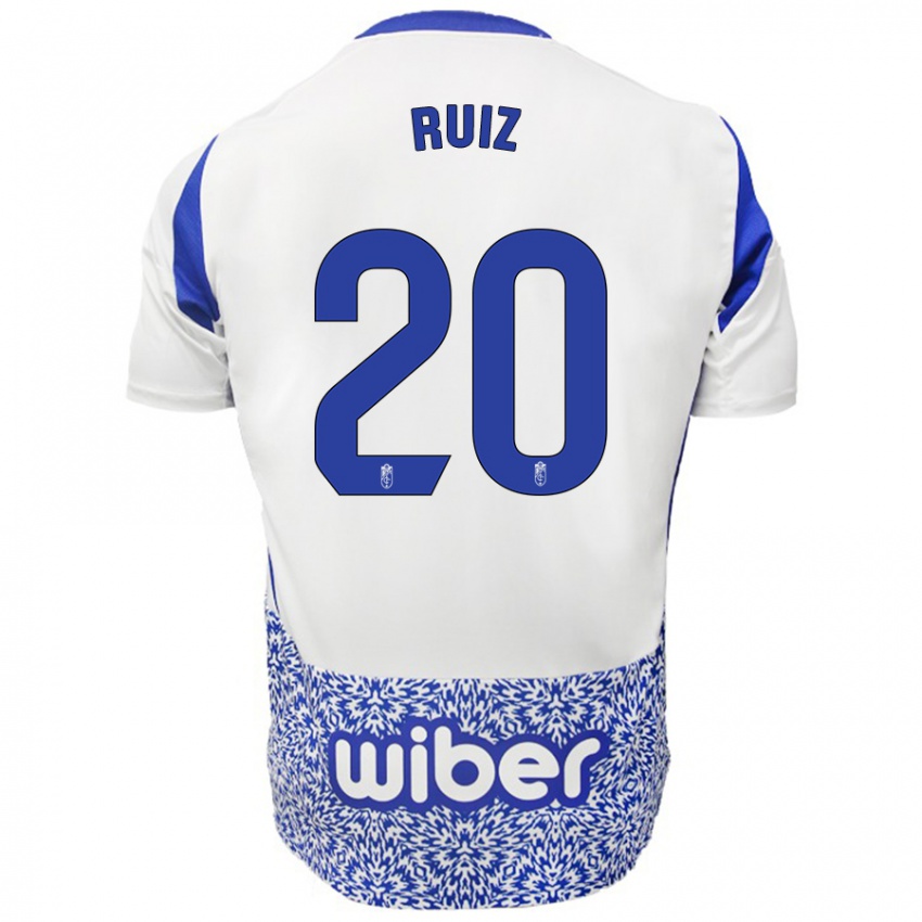 Homem Camisola Sergio Ruiz #20 Azul Branco Alternativa 2024/25 Camisa Brasil