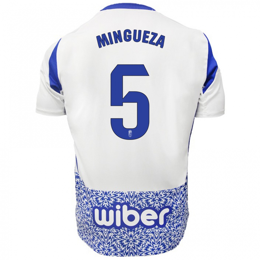 Homem Camisola Ariadna Mingueza #5 Azul Branco Alternativa 2024/25 Camisa Brasil