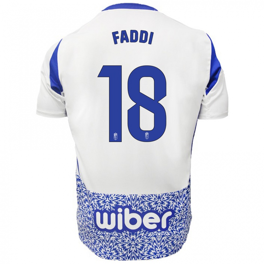 Homem Camisola Inés Faddi #18 Azul Branco Alternativa 2024/25 Camisa Brasil