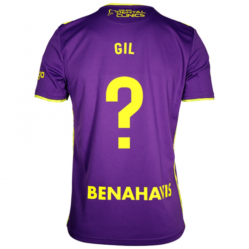 Homem Camisola José Gil #0 Amarelo Roxo Alternativa 2024/25 Camisa Brasil