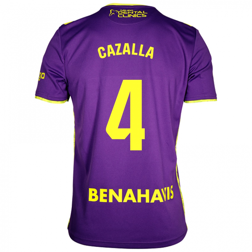 Homem Camisola Marta Cazalla #4 Amarelo Roxo Alternativa 2024/25 Camisa Brasil