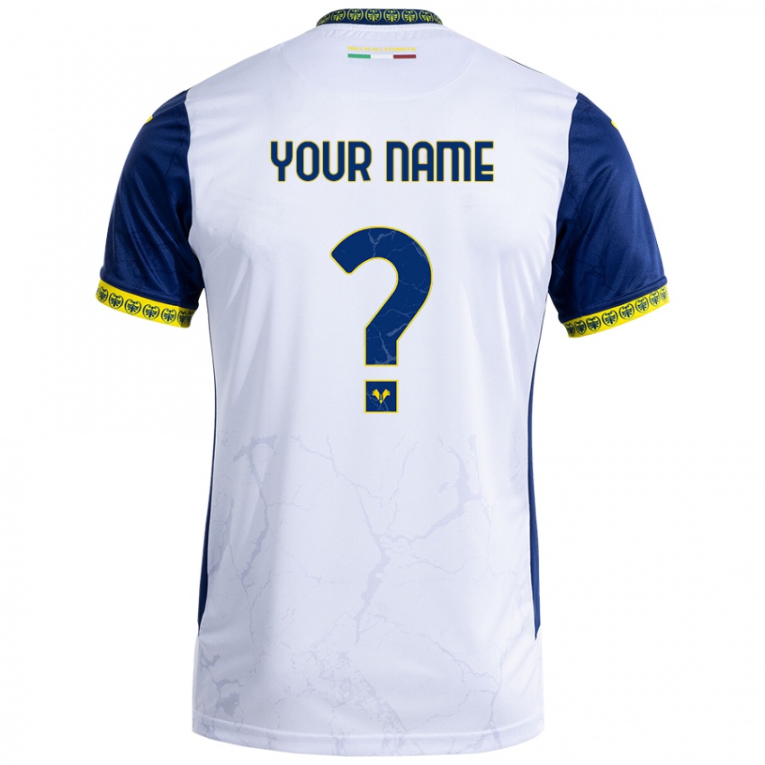 Homem Camisola Seu Nome #0 Azul Branco Alternativa 2024/25 Camisa Brasil