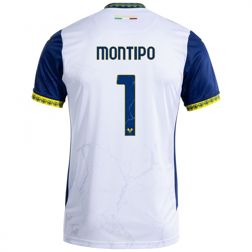 Homem Camisola Lorenzo Montipò #1 Azul Branco Alternativa 2024/25 Camisa Brasil