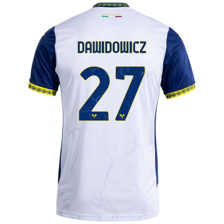 Homem Camisola Pawel Dawidowicz #27 Azul Branco Alternativa 2024/25 Camisa Brasil