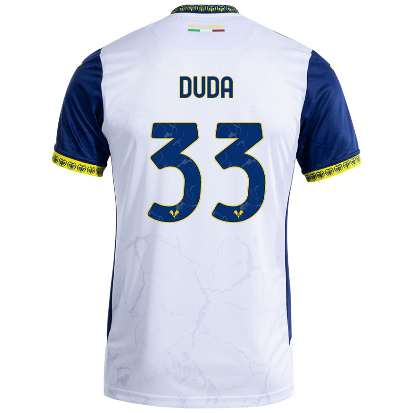 Homem Camisola Ondrej Duda #33 Azul Branco Alternativa 2024/25 Camisa Brasil