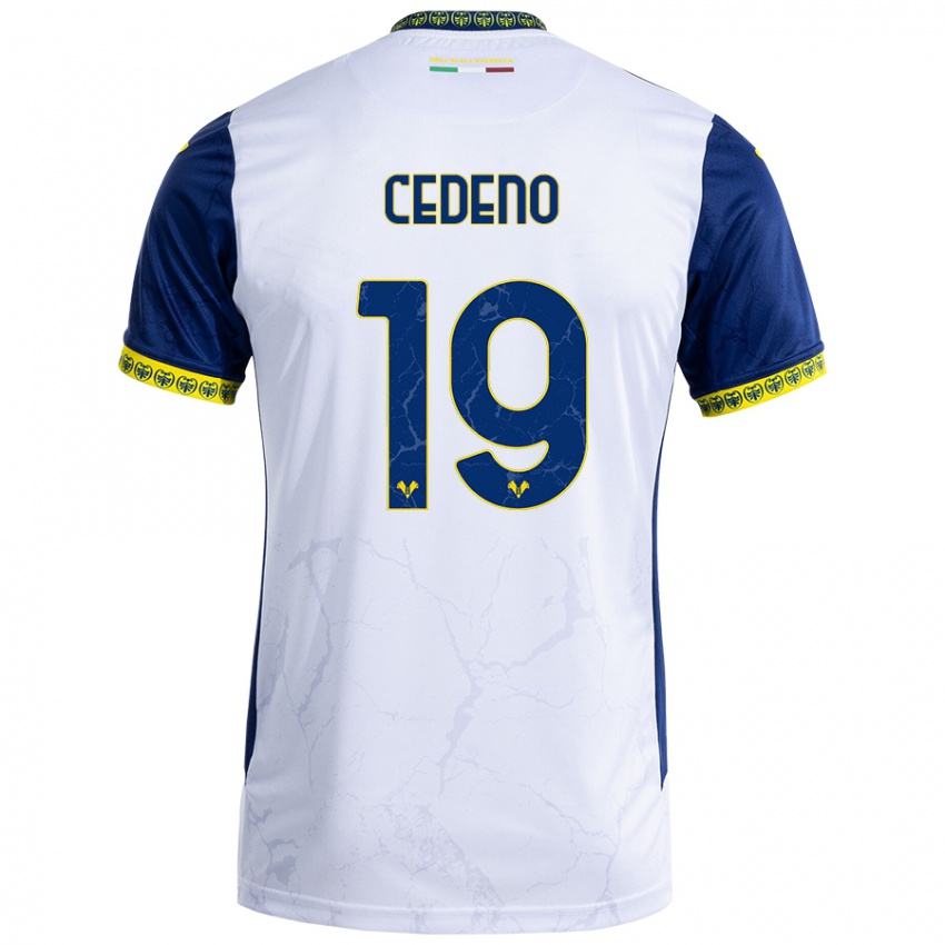 Homem Camisola Lineth Cedeno #19 Azul Branco Alternativa 2024/25 Camisa Brasil