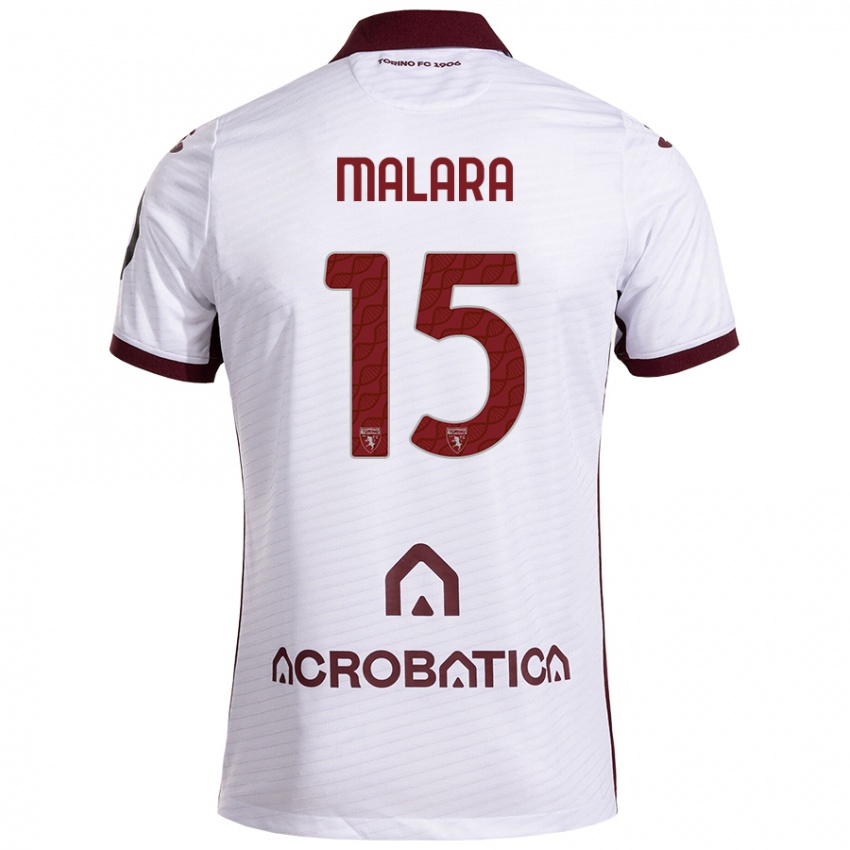 Homem Camisola Sara Malara #15 Castanho Branco Alternativa 2024/25 Camisa Brasil