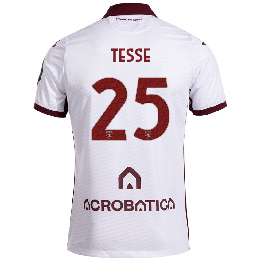 Homem Camisola Manuela Tesse #25 Castanho Branco Alternativa 2024/25 Camisa Brasil