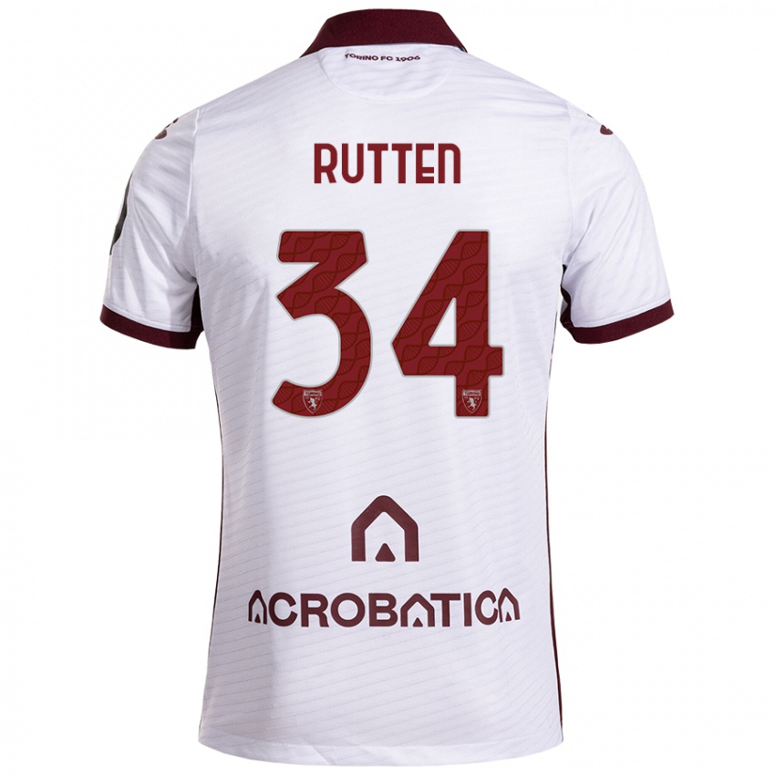 Homem Camisola Jill Rutten #34 Castanho Branco Alternativa 2024/25 Camisa Brasil