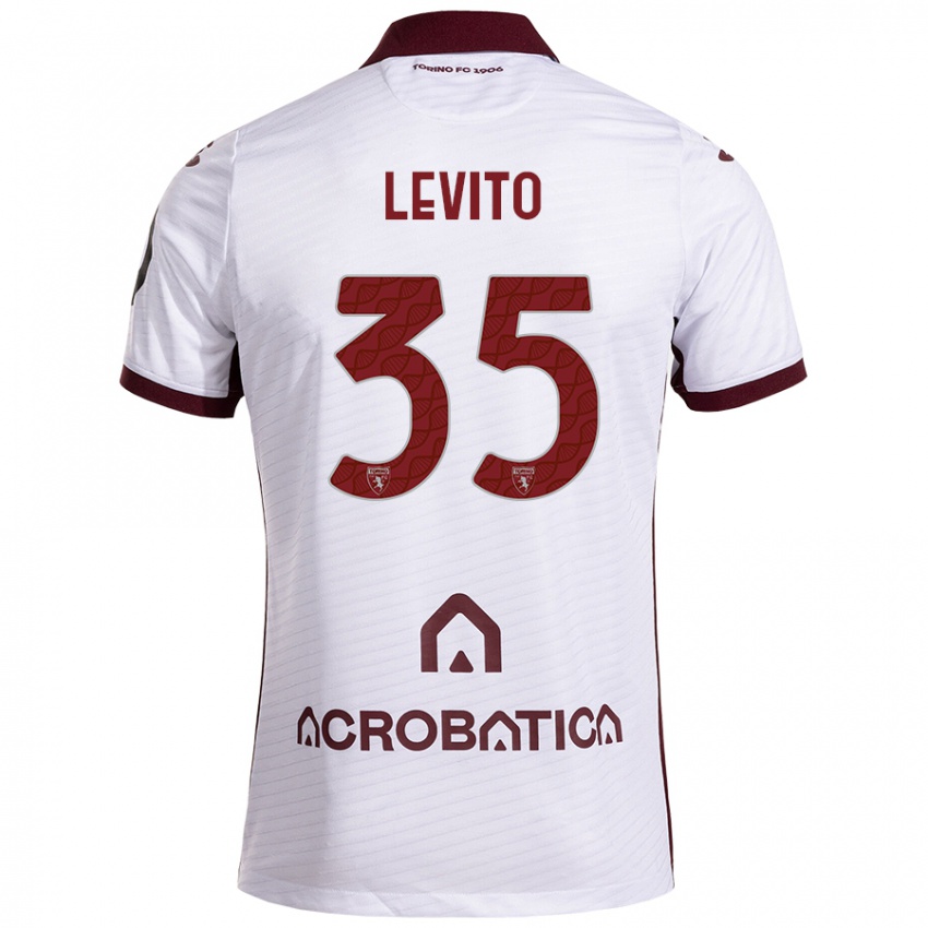 Homem Camisola Isabeau Levito #35 Castanho Branco Alternativa 2024/25 Camisa Brasil