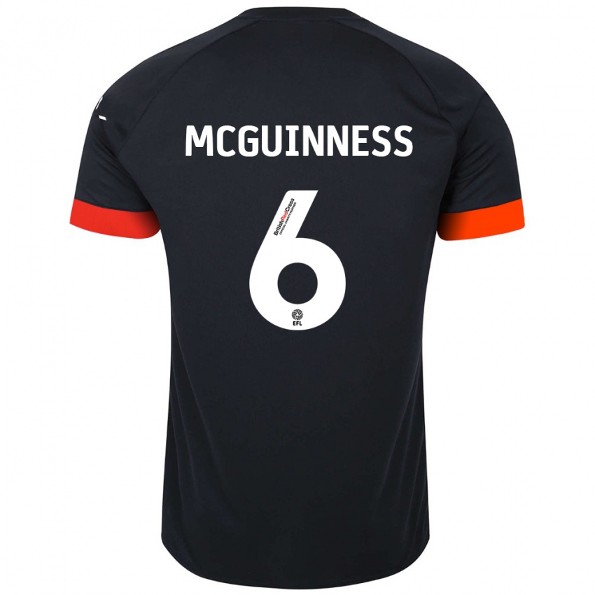 Homem Camisola Mark Mcguinness #6 Laranja Preto Alternativa 2024/25 Camisa Brasil