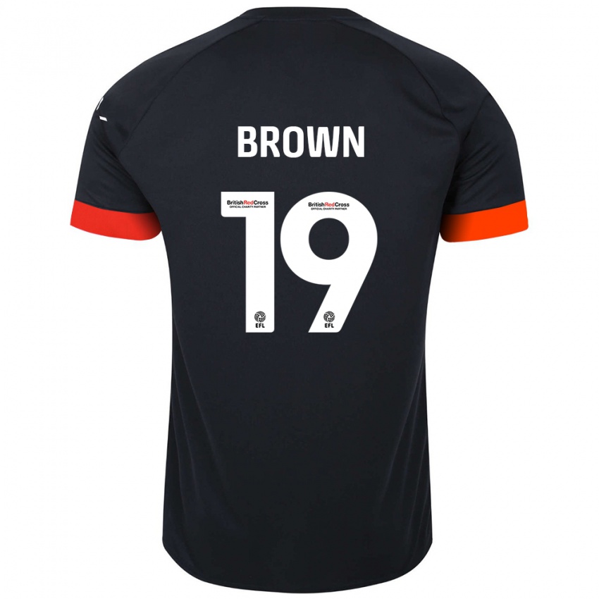 Homem Camisola Jacob Brown #19 Laranja Preto Alternativa 2024/25 Camisa Brasil