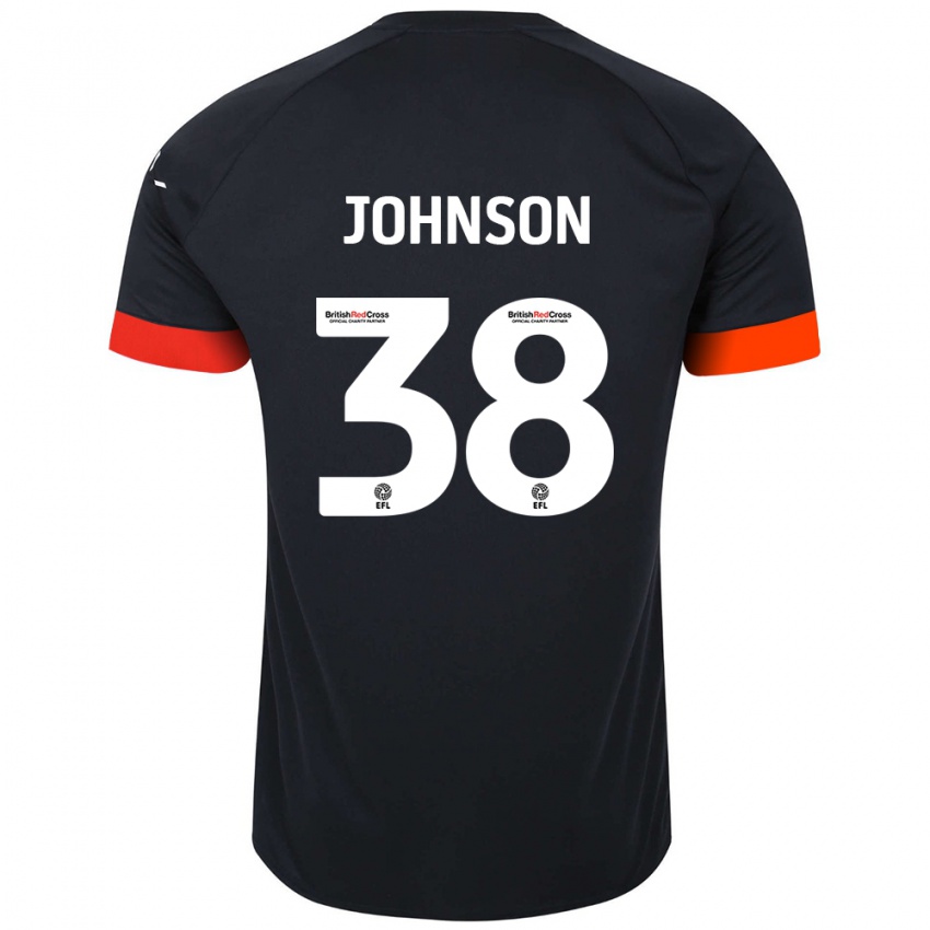 Homem Camisola Joe Johnson #38 Laranja Preto Alternativa 2024/25 Camisa Brasil